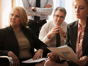 Business People in a Board Meeting